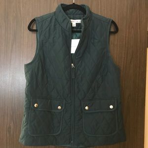 Green Quilted Vest